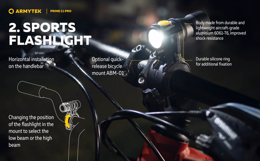 Latarka Armytek Prime C1 Pro zimne światło 7