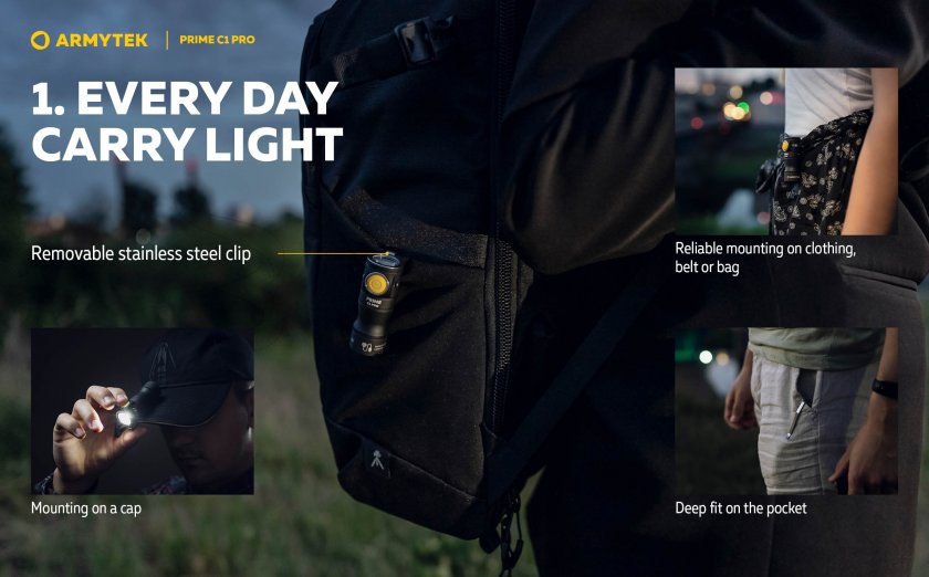Latarka Armytek Prime C1 Pro zimne światło 5