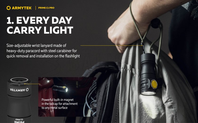 Latarka Armytek Prime C1 Pro zimne światło 6