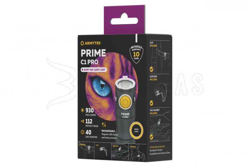 Latarka Armytek Prime C1 Pro ciepłe światło 3