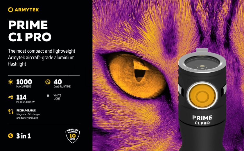 Latarka Armytek Prime C1 Pro zimne światło 4