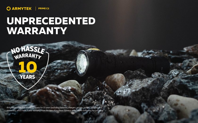 Latarka Armytek Prime C2 - ciepłe światło 16