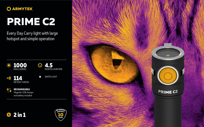 Latarka Armytek Prime C2 - zimne światło 5