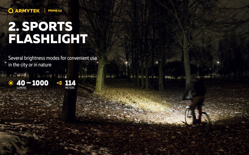 Latarka Armytek Prime C2 - zimne światło 9