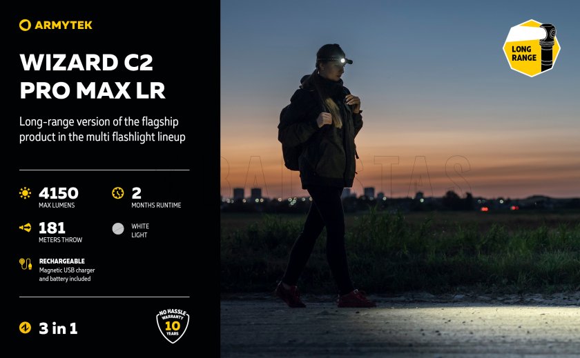 Latarka Armytek Wizard C2 Pro MAX LR zimne światło 14