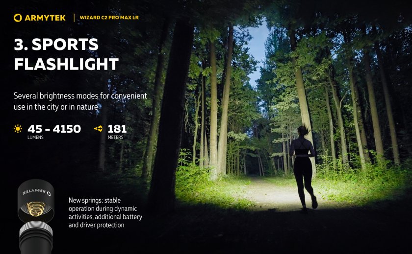 Latarka Armytek Wizard C2 Pro MAX LR zimne światło 19
