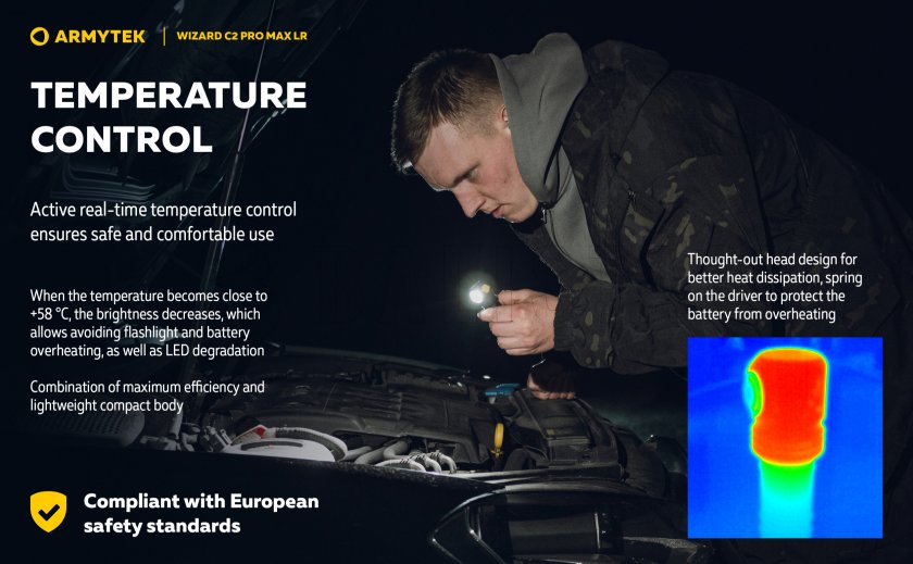 Latarka Armytek Wizard C2 Pro MAX LR zimne światło 30
