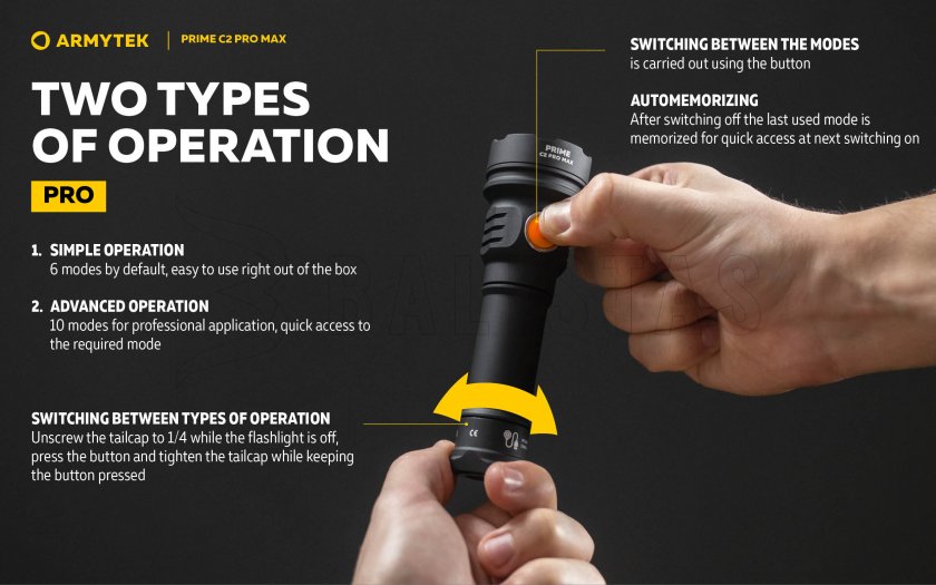 Latarka Armytek Prime C2 Pro Max Ciepłe światło 9