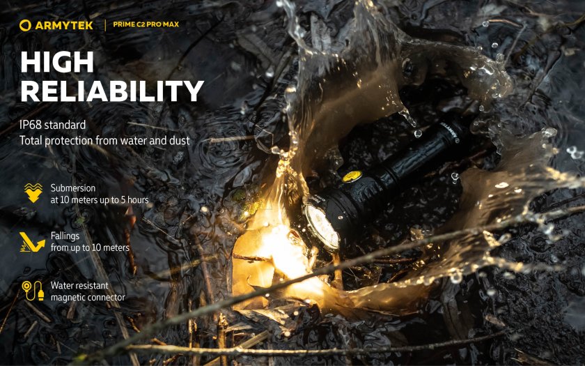 Latarka Armytek Prime C2 Pro Max Ciepłe światło 14