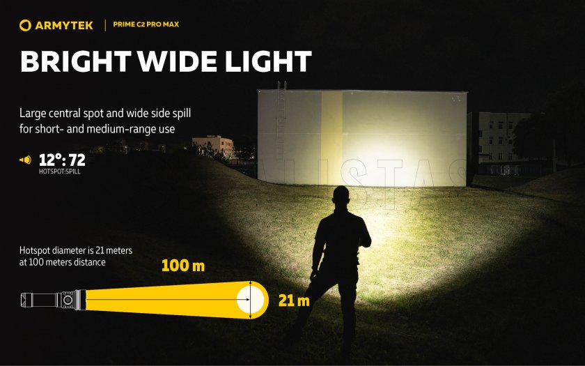 Latarka Armytek Prime C2 Pro Max Ciepłe światło 3