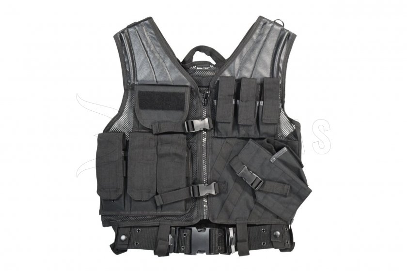 Kamizelka taktyczna Mil-Tec CROSSDRAW USMC czarna
