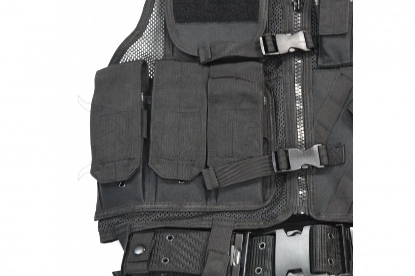 Kamizelka taktyczna Mil-Tec CROSSDRAW USMC czarna 3