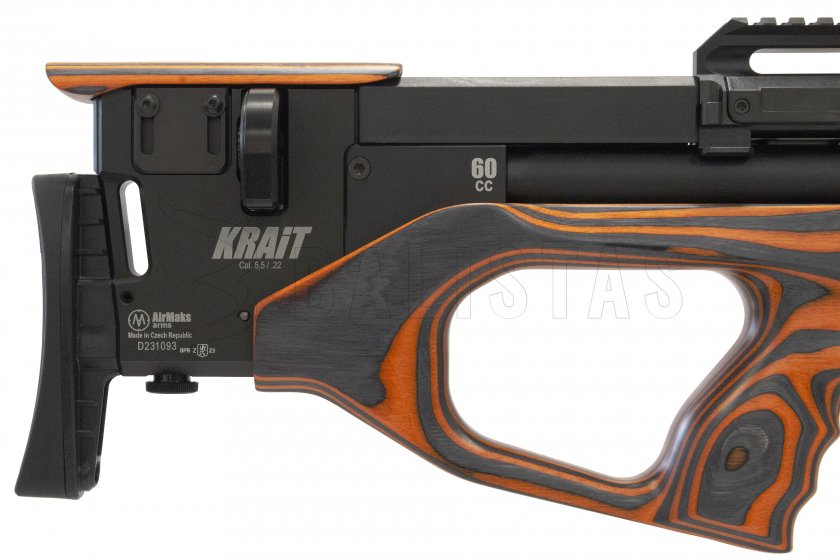 Wiatrówka AirMaks Krait WX 5,5mm Orange Lamino 6