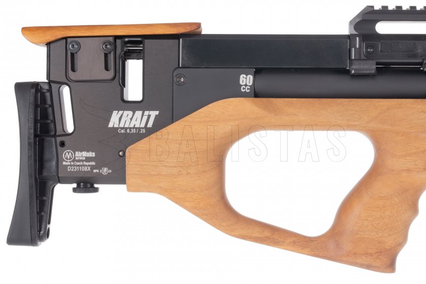 Wiatrówka AirMaks Krait WL Tube 6,35mm Walnut 6
