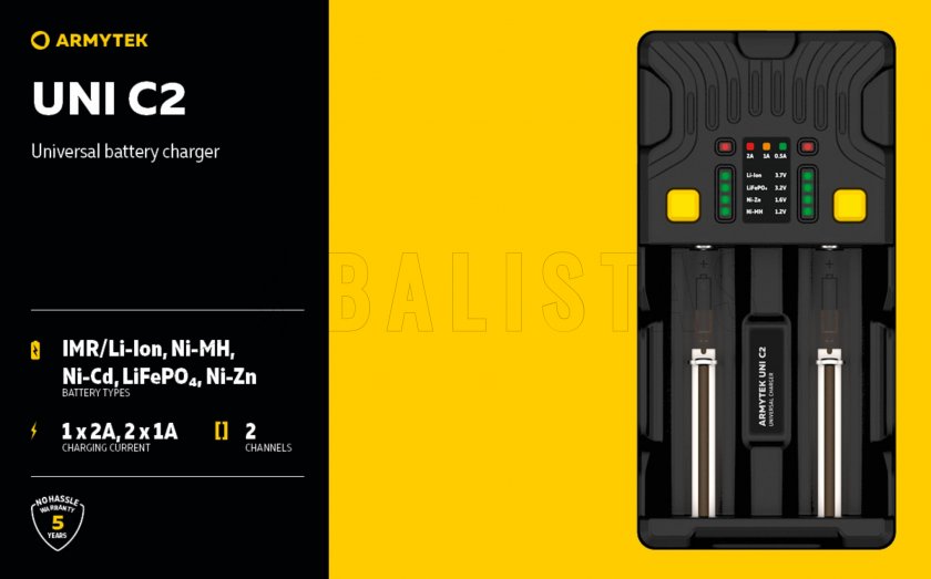 Ładowarka Armytek UNI C2 plug type C 4