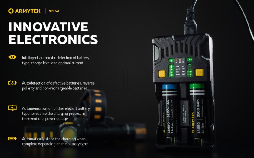 Ładowarka Armytek UNI C2 plug type C 10