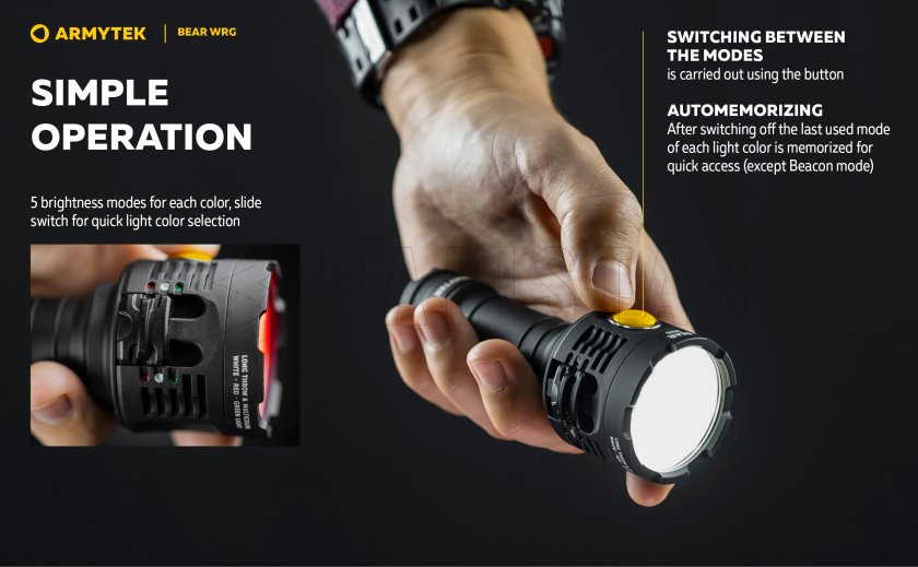 Wielofunkcyjna latarka Armytek Bear WRG 24