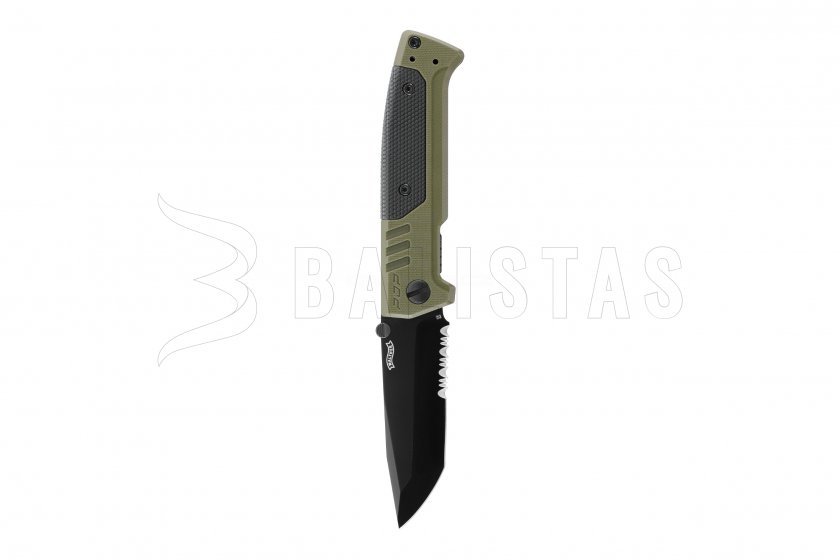 Nóż Walther PDP Tanto serrated OD green 3
