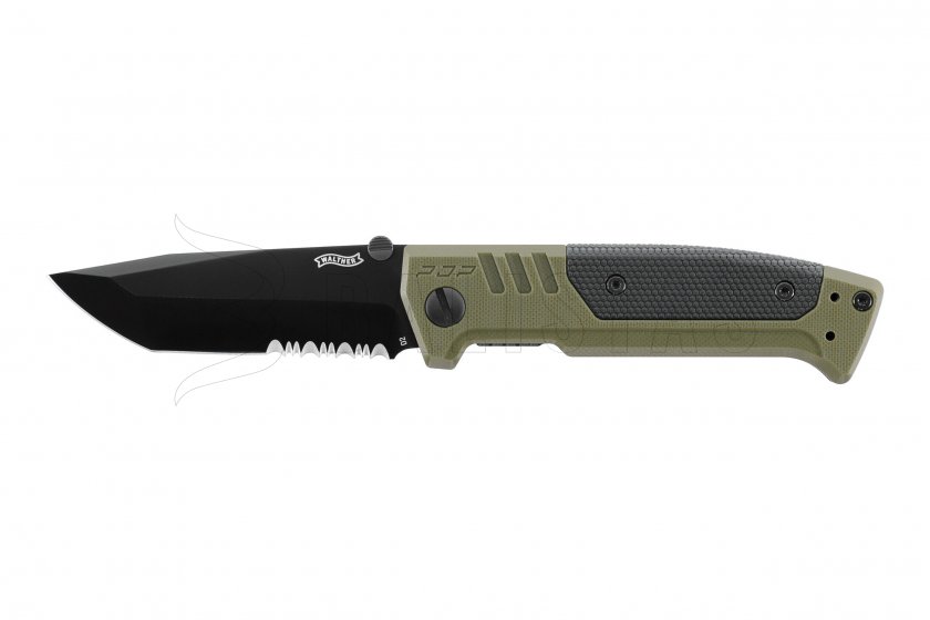 Nóż Walther PDP Tanto serrated OD green