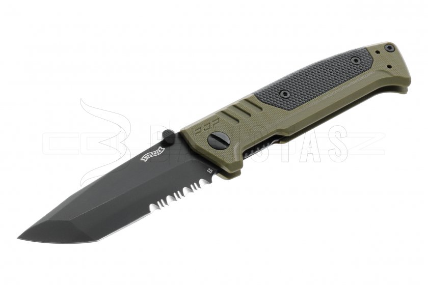Nóż Walther PDP Tanto serrated OD green 5