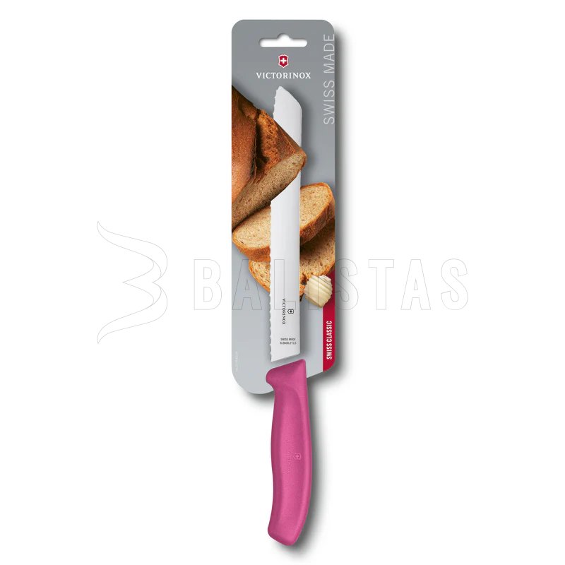 Nóż do chleba Victorinox 21cm różowy 2