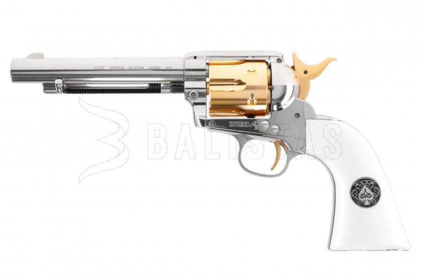 Wiatrówkowy rewolwer Colt SAA .45 Diabolo Smoke Wagon 4,5mm