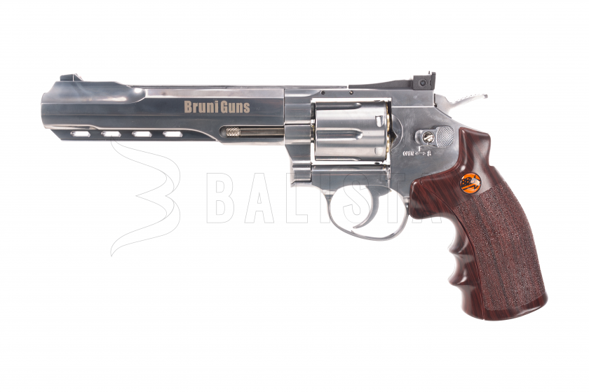 Wiatrówkowy rewolwer Bruni Super Sport 702 chrom 4,5mm