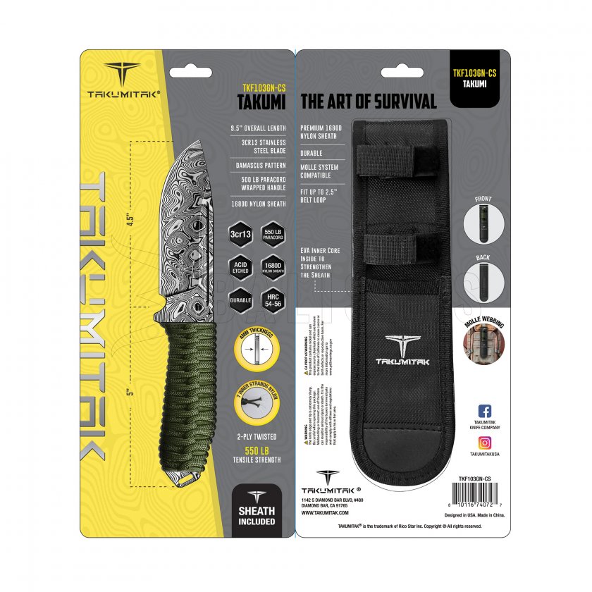 Nóż Takumitak Takumi TKF103GN-CS 4