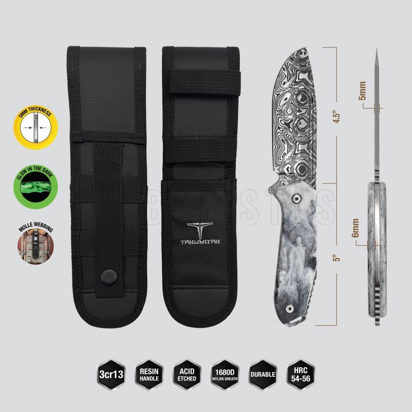 Nóż Takumitak Takumi TKF502BK-CS 9