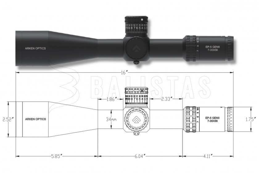 Luneta Arken EP-5 7-35X56 FFP VPR MOA GENII 7