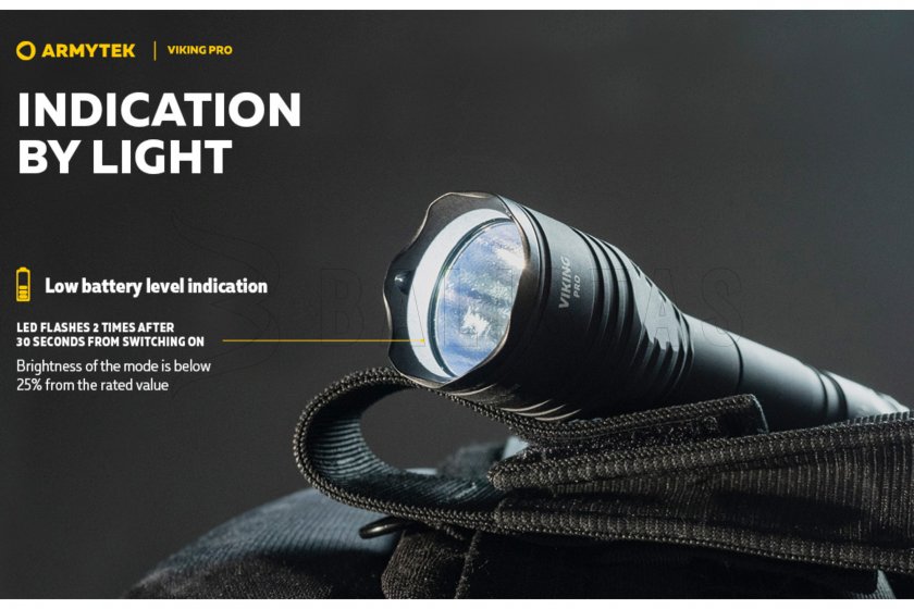 Latarka Armytek Viking PRO SET zimne światło 20