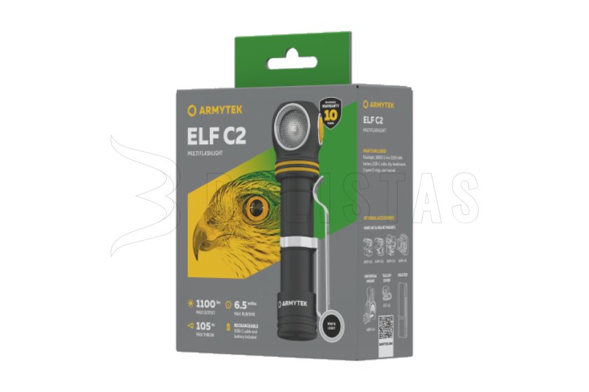Multifunkcyjna latarka Armytek Elf C2 USB-C białe światło 6