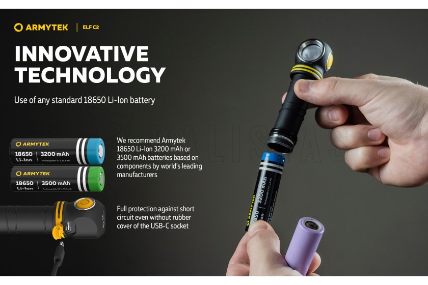Multifunkcyjna latarka Armytek Elf C2 USB-C białe światło 26