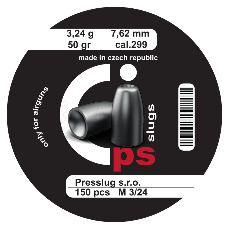 Presslug PS Slugs 7,62mm/.299, 3,24g/50gr 150 szt. 2