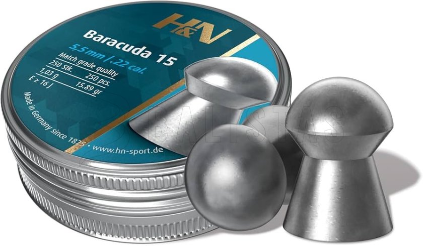 H&N Baracuda 15 5.52mm/.22 1.03g/15.89gr 3