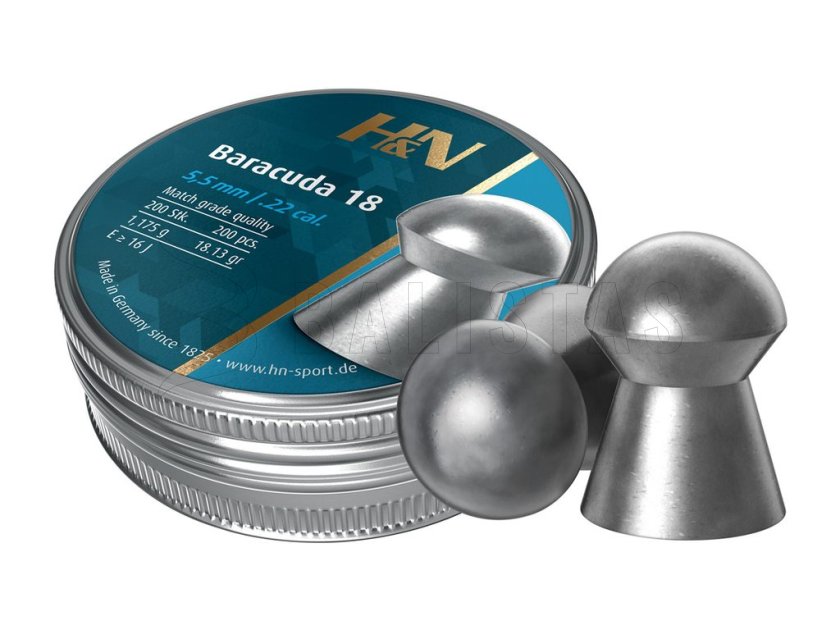 H&N Baracuda 18 5.52mm/.22 1.17g/18.13gr 3