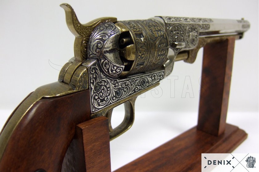 Replika Colt Navy 1851 – mosiądz 3