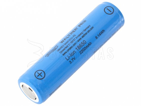 Bateria ICR18650 Li-lon 2 200 mAh 3,7V