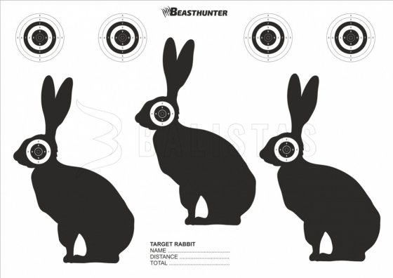 Tarcza sylwetka Beast Hunter Rabbit 10 szt.