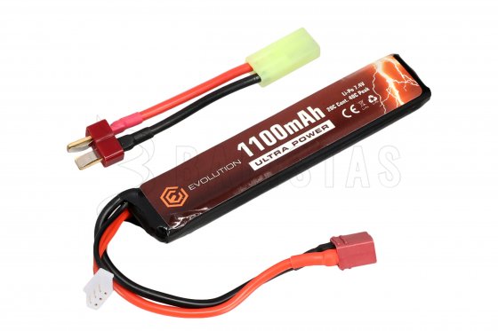 Akumulator Evolution Li-Pol Ultra Power 7,4V 1100mAh 20/40C T-Dean + adapter Tamiya