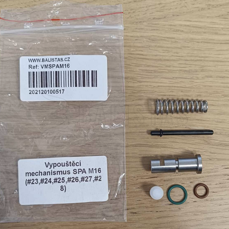 Mechanizm spustowy SPA M16 (#23,#24,#25,#26,#27,#28)