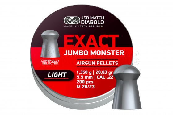 Diabolo JSB Exact Jumbo Monster Light 5,52mm 200szt